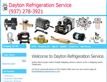 Tablet Screenshot of daytonrefrigerationinc.com